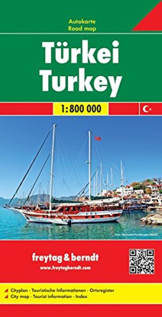 Türkei = Turkey Travel Map