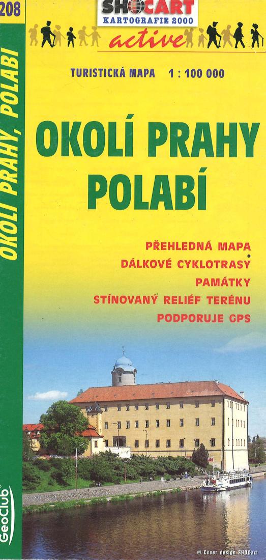Okolí Prahy Polabí Road Map