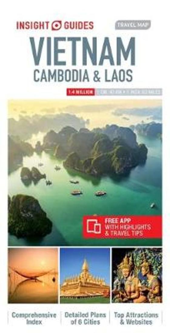 Vietnam, Cambodia & Laos: Insight Guides Travel Map: 1:1.4 Million