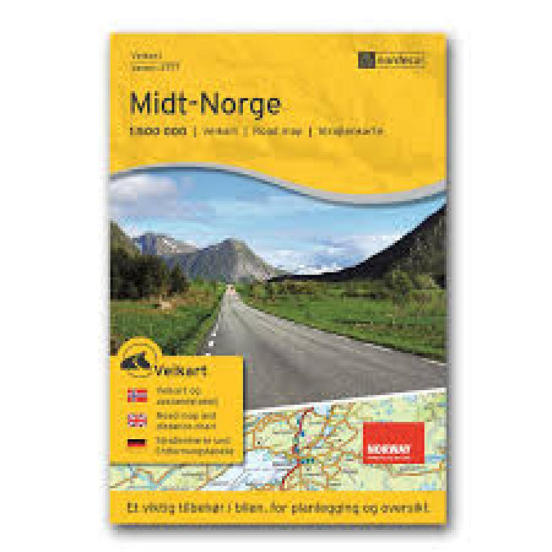 Middle Norway (Midt-Norge) Road Map