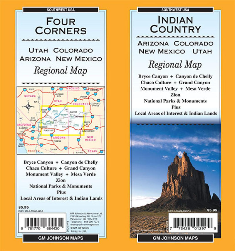 Indian Country: Arizona: Colorado: New Mexico: Utah: Regional Map: Southwest Usa = Four Corners: Utah: Colorado: Arizona: New Mexico: Regional Map: Southwest Usa