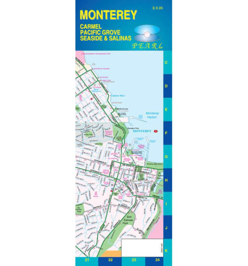 Monterey: Carmel, Pacific Grove, Seaside & Salinas: Pearl Road Map