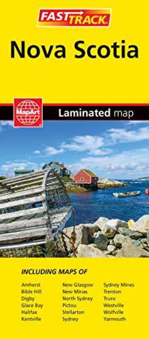 Nova Scotia Fast Track - Laminated Road Map