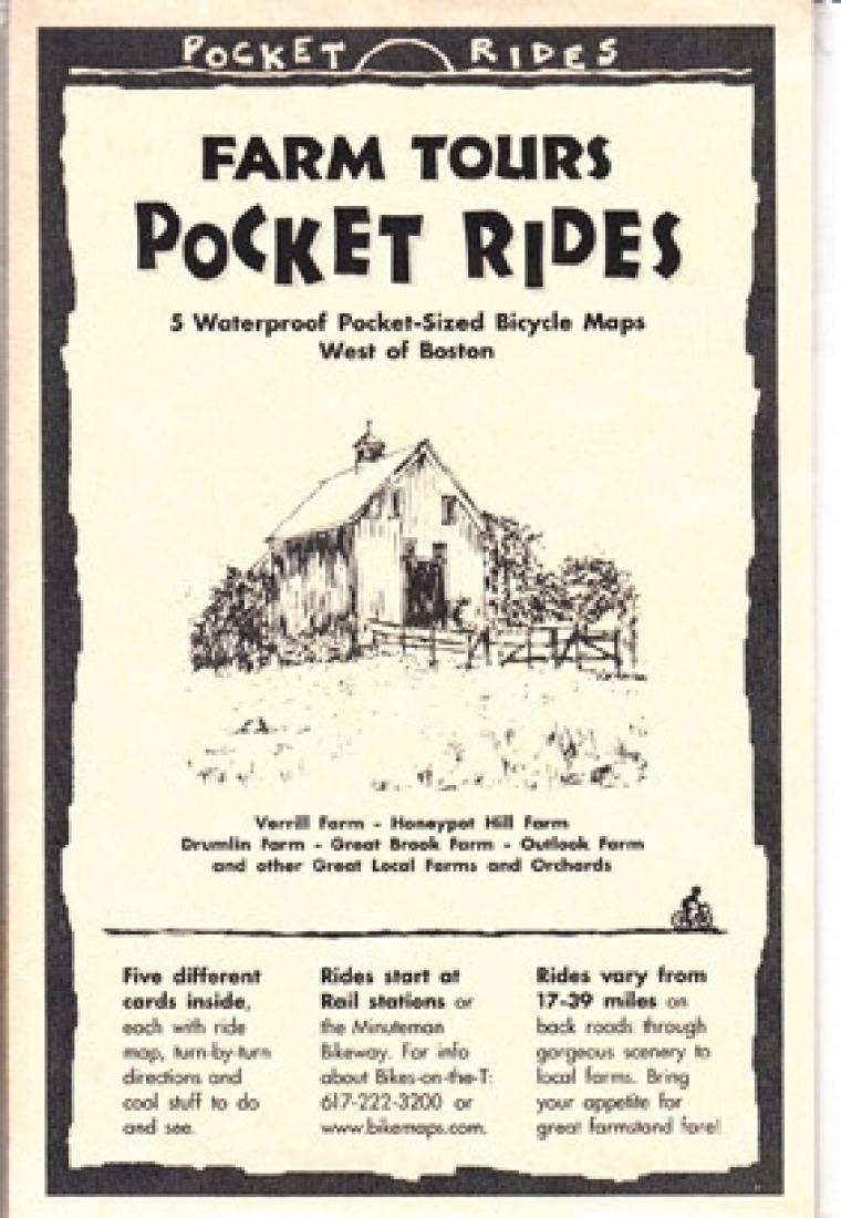 Farm Tours: Pocket Rides: 5 Waterproof Pocket-Sized Bicycle Maps: West Of Boston