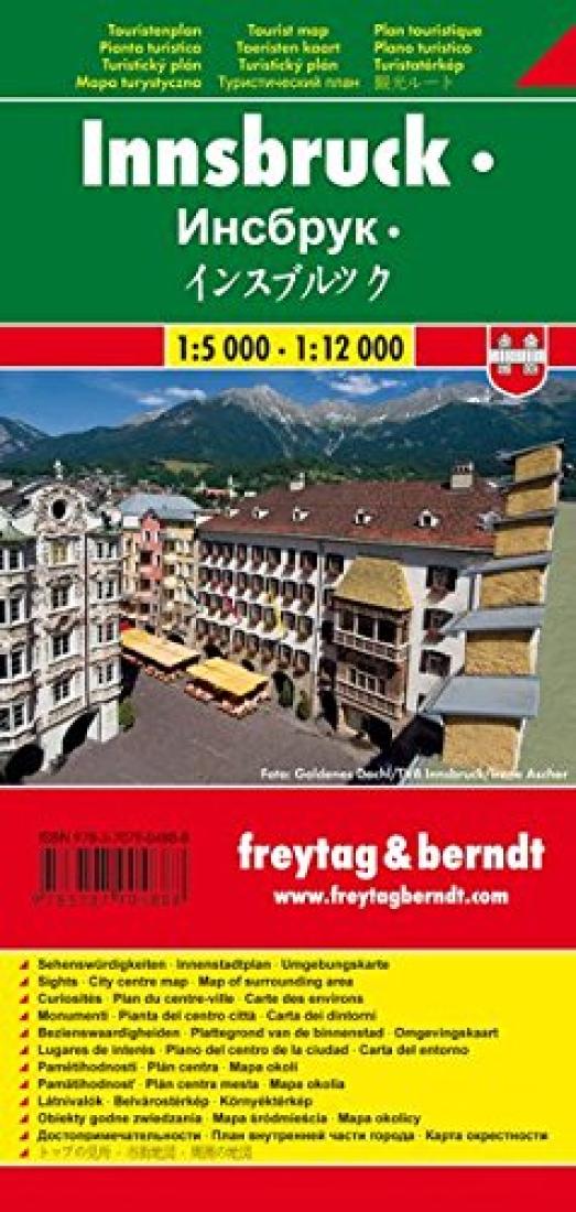 Innsbruck, Austria, Tourist Map