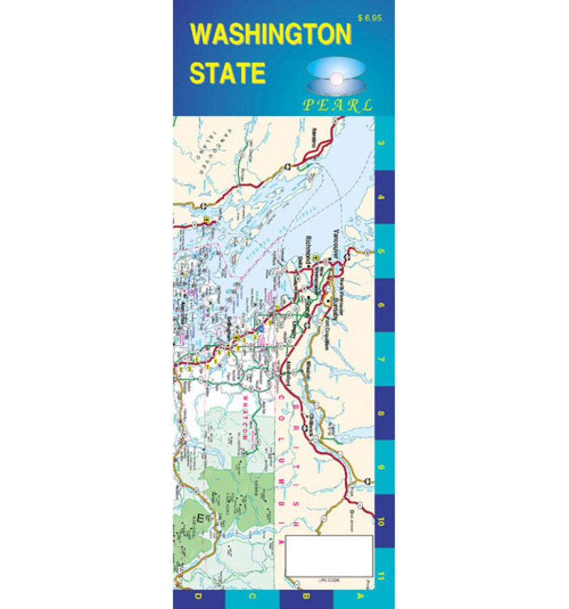 Washington, Pearl Map, Laminated