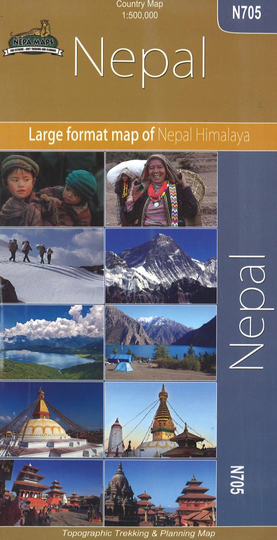 Nepal: Country Map: 1:500,000