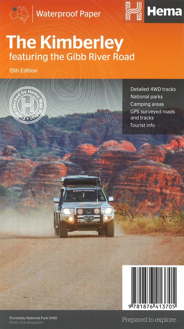 The Kimberley: Featuring The Gibb River Road Road Map