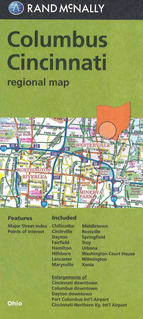 Columbus: Cincinnati: Regional Map