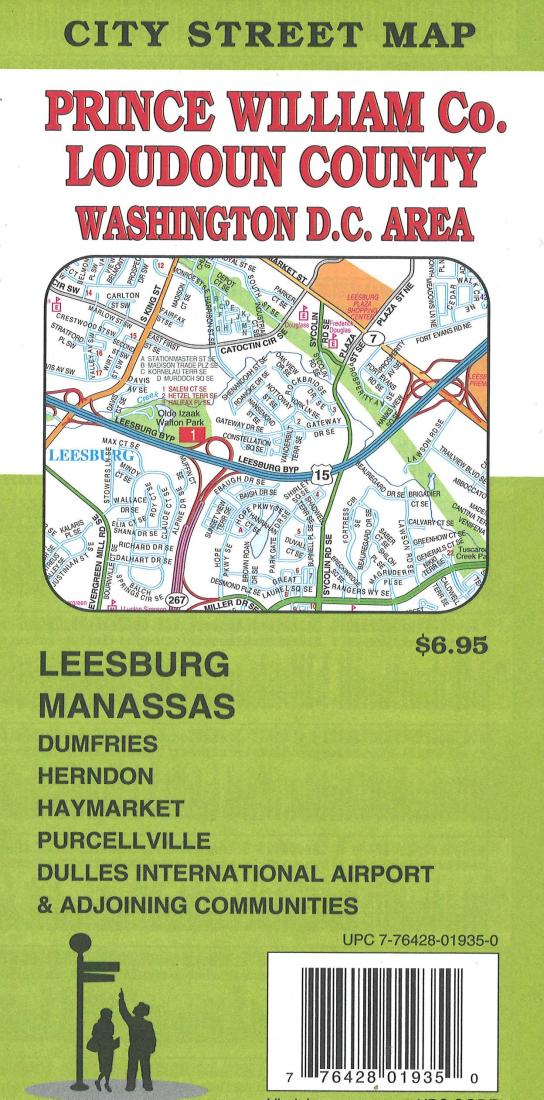 Loudoun County: Prince William Co. Washington D.C. Area Road Map