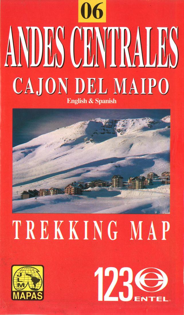 Andes Centrales, Cajon Del Maipo Road Map