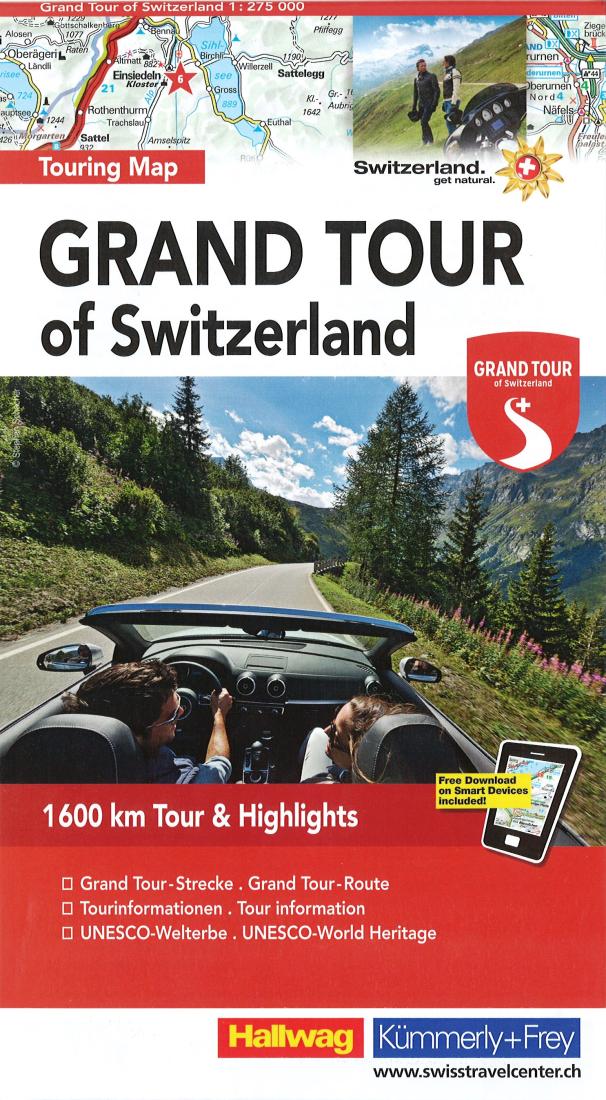 Grand Tour Of Switzerland Travel Map