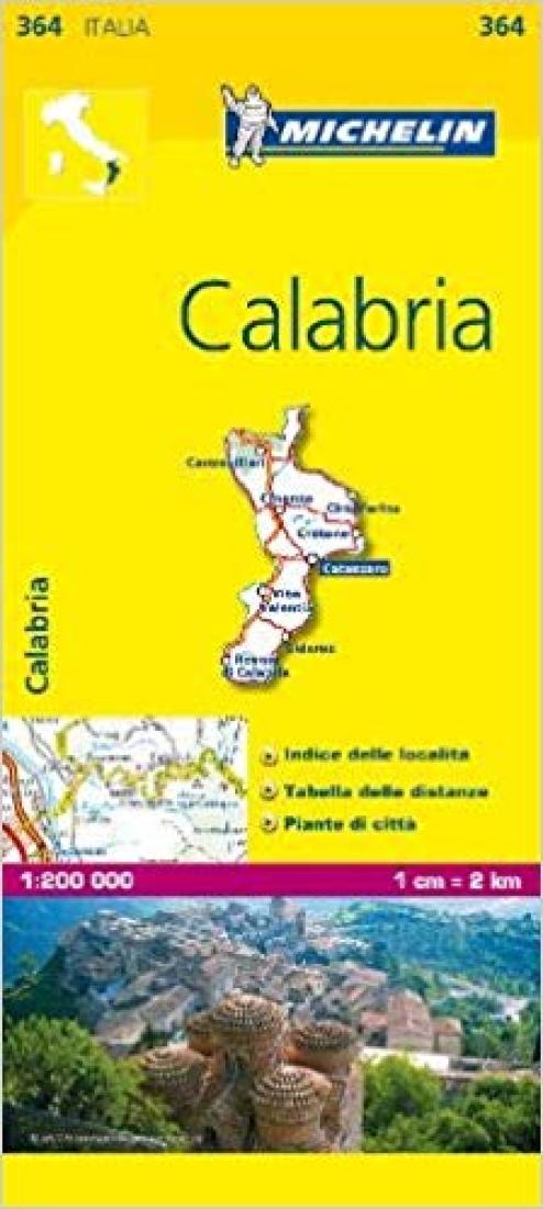 Calabria: 1:200 000 Road Map