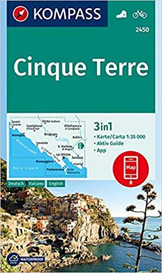 Cinque Terre (#2450) Hiking Map