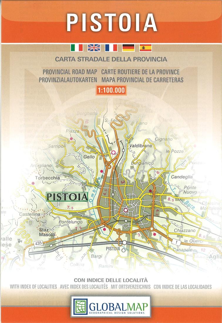 Pistoia: Carta Stradale Della Provincia Road Map
