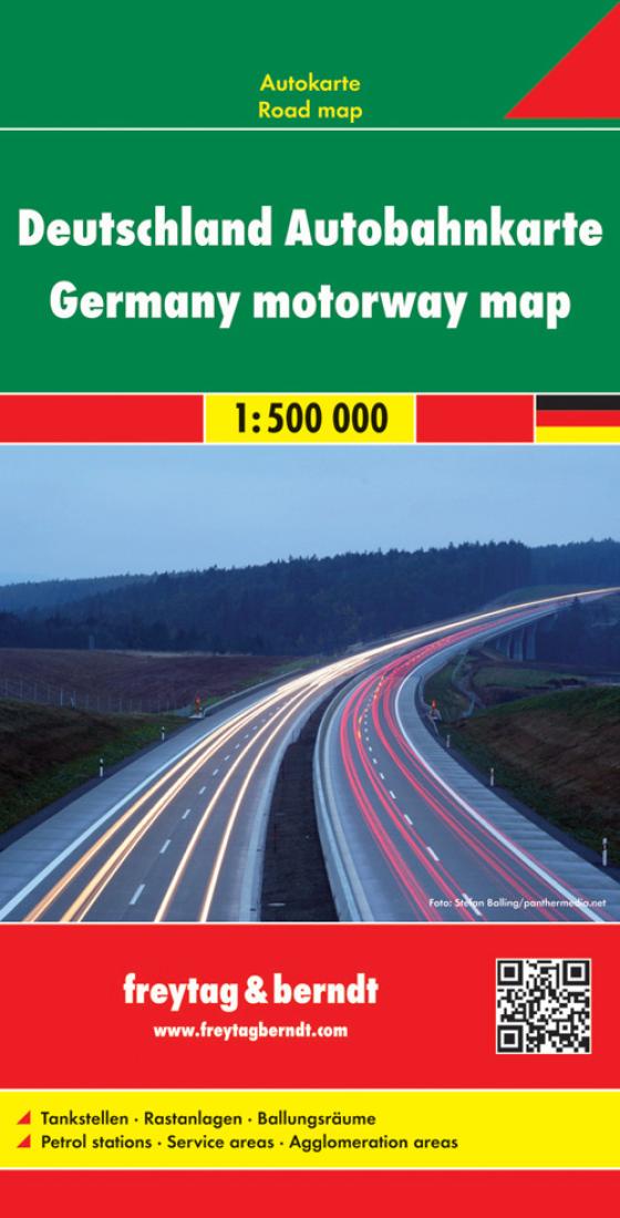 Deutschland Autobahnkarte = Germany Motorway Map