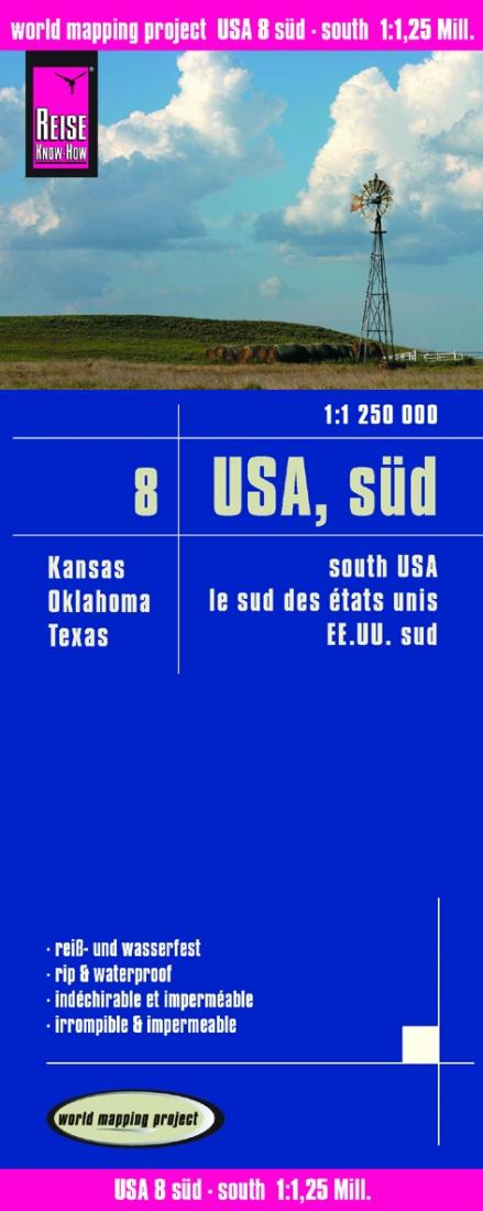 Usa, Süd = SouthUsa = Le Sud Des États-Unis = Ee.Uu. Sur Road Map