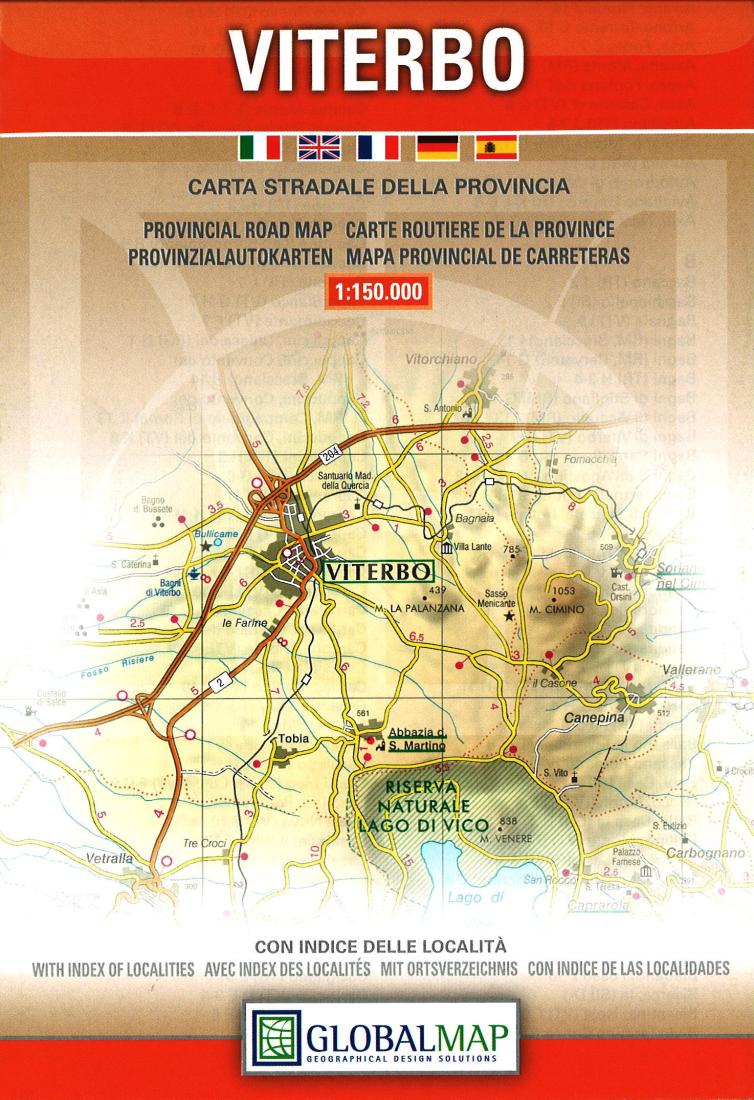 Viterbo: Carta Stradale Della Provincia Road Map