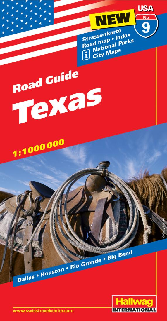 Texas: Road Guide Travel Map