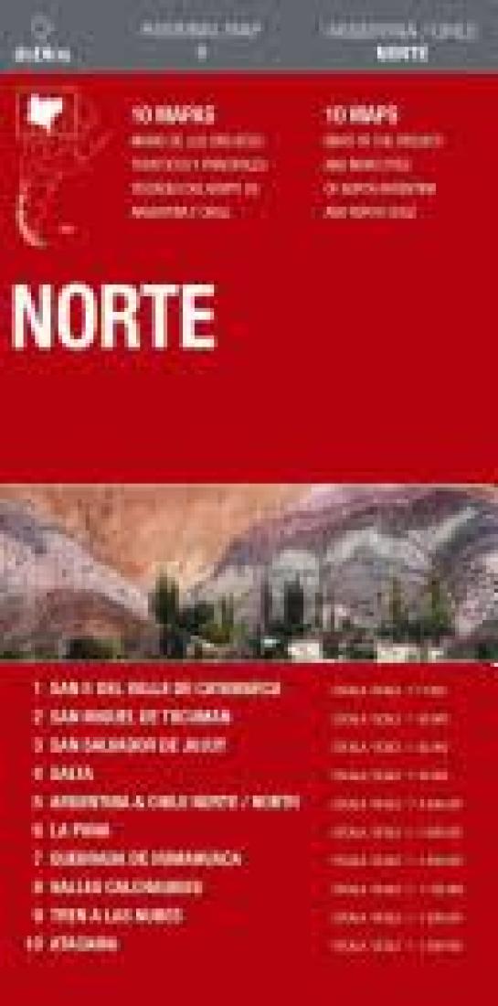 Argentina/Chile: Norte Travel Map