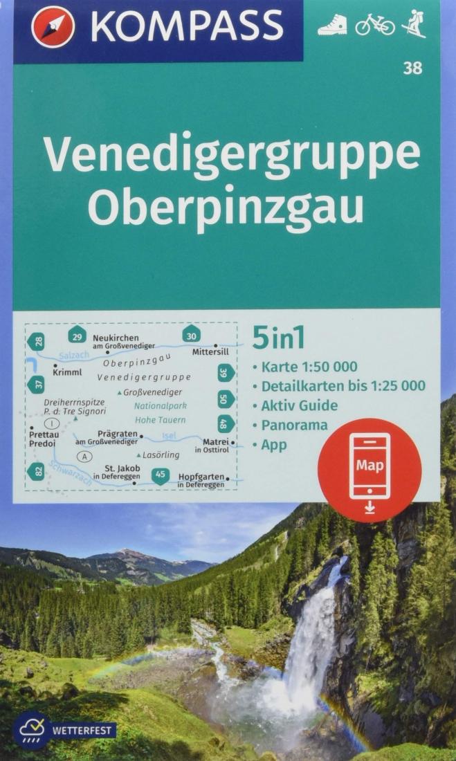 Venedigergruppe - Oberpinzgau Hiking Map