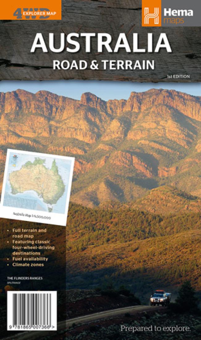 Australia: Road & Terrain: 4Wd Explorer Map