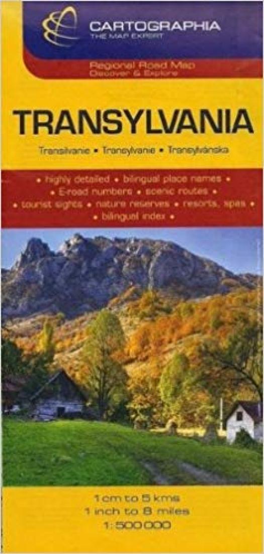 Transylvania: Regional Road Map: Discover & Explore: 1:500 000 = Erdély: Országrésztérképek: 1:500 000