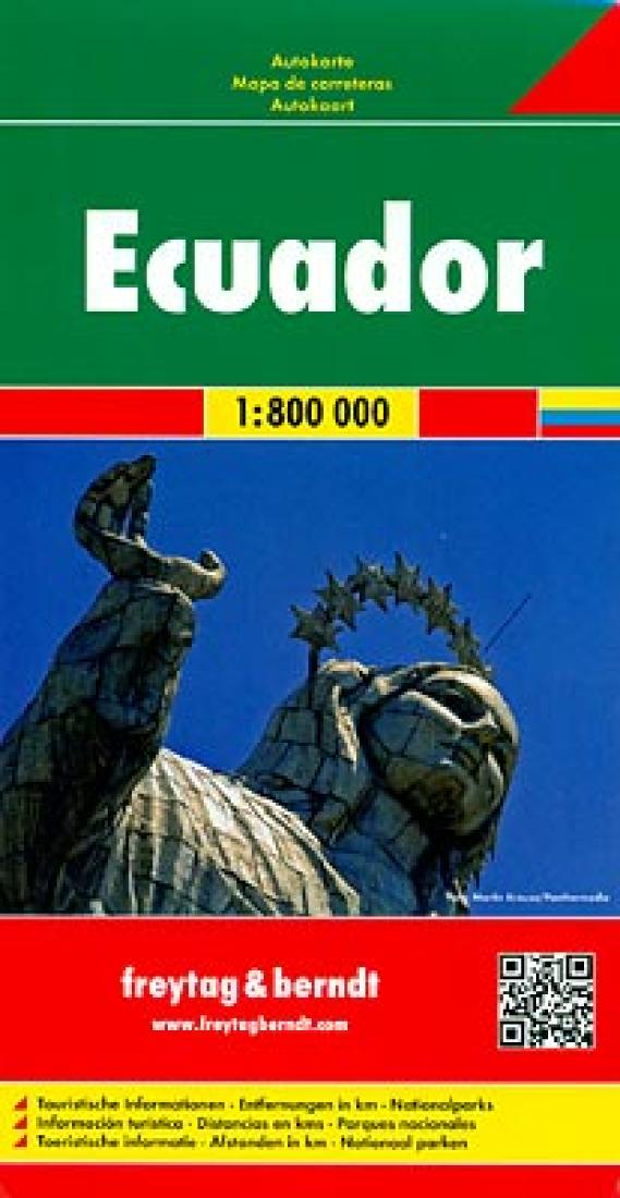 Ecuador: Mapa De Carreteras, 1:800 000 = Ecuador: Road Map, 1:800 000 = Ecuador: Carta Stradale, 1:800 000 = Équateur: Carte Routière, 1:800 000