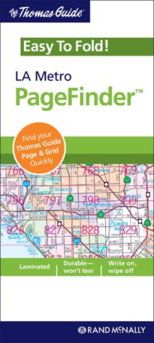 La Metro Pagefinder: Easy To Fold Road Map!: The Thomas Guide