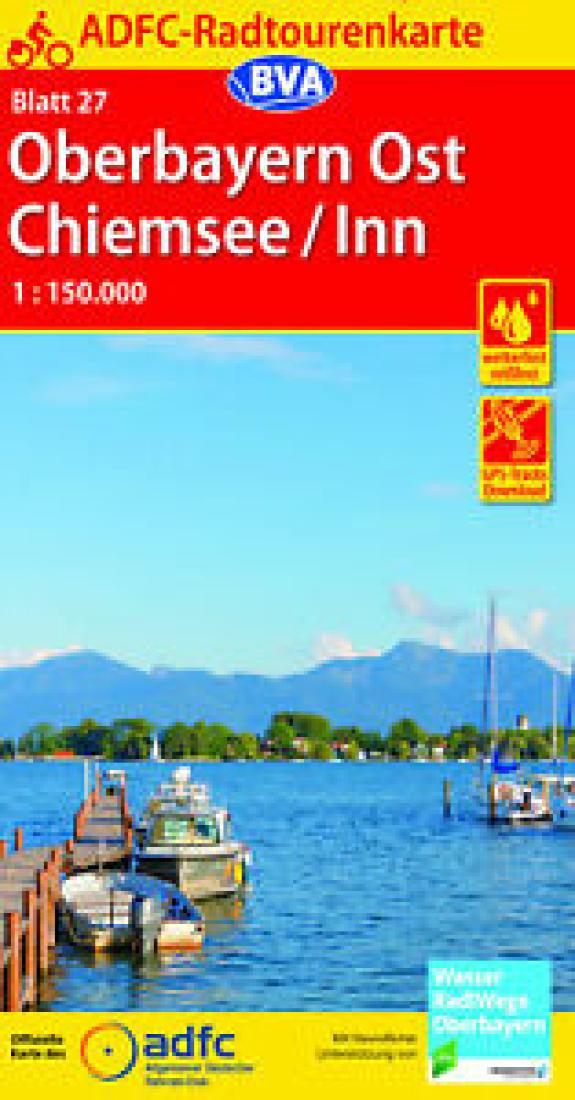 Chiemsee / Inn Salzkammergut Germany Cycling Map Sheet 27