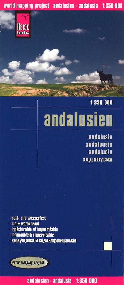 Andalusien = Andalusia = Andalousie = Andaluci Road Map