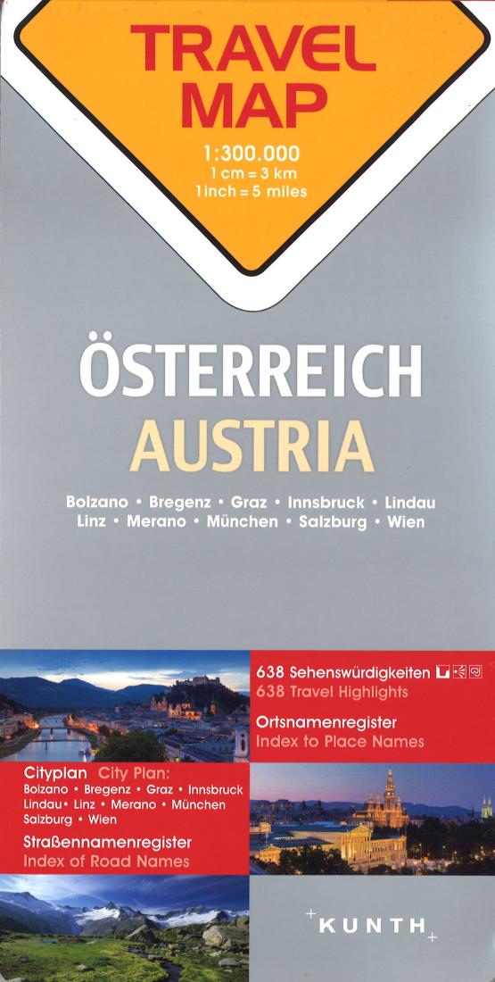 Austria: Travel Map = Österreich = Autriche