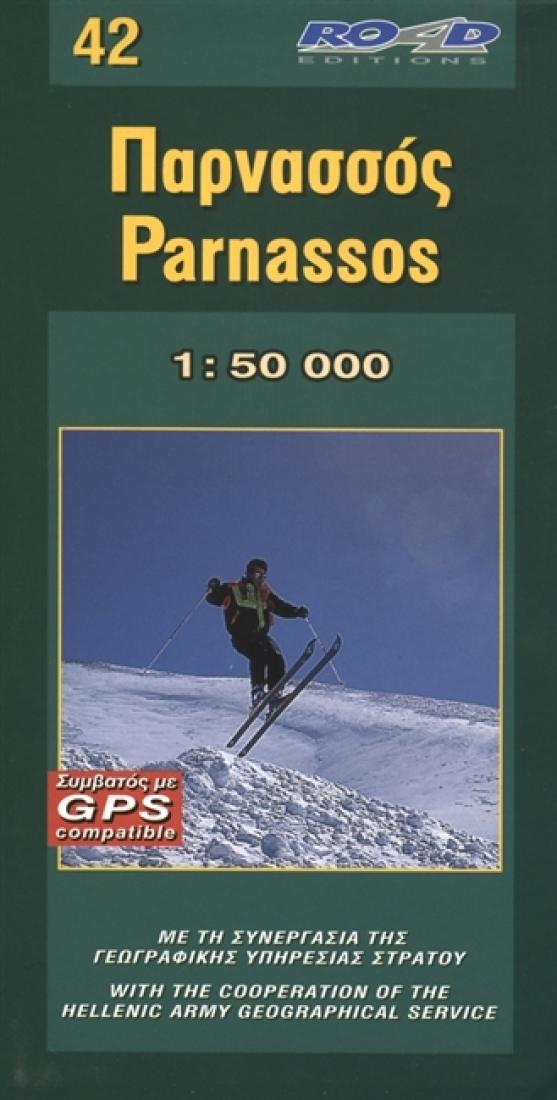 Parnassos Mountain Travel Map