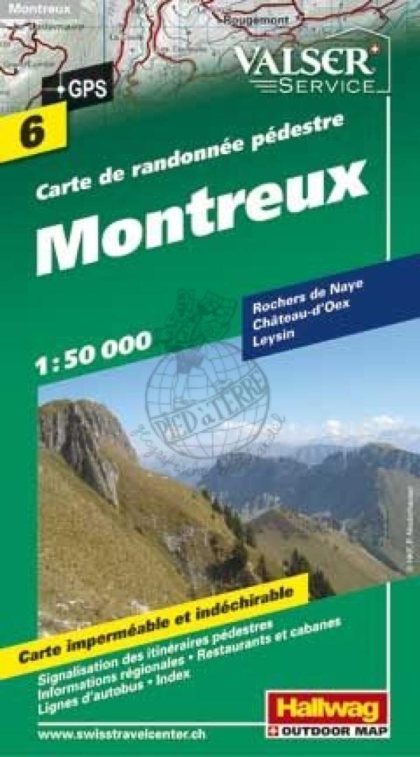 Montreux: Carte De Randonée Pédestre: 6