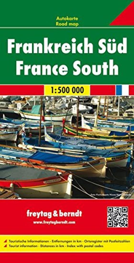 Frankreich Süd = France South Travel Map