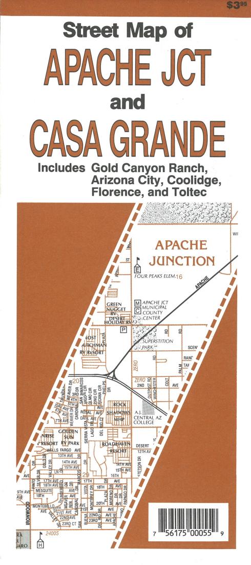 Street Map Of: Apache Jct: And: Casa Grande