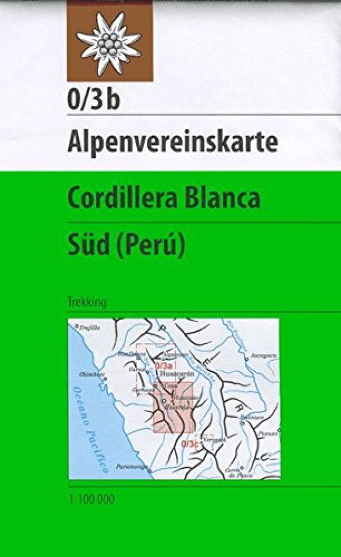 Trekking Map - Cordillera Blanca South(Peru)