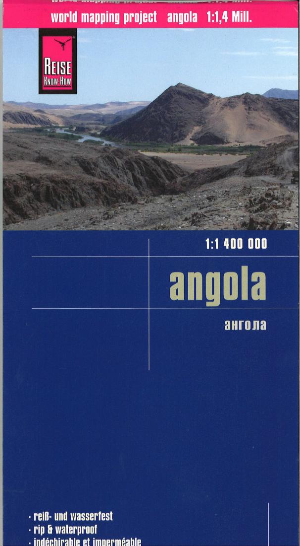 Angola: 1:1,400,000 Road Map