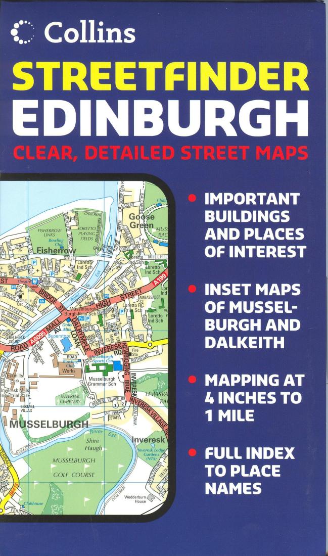 Collins Streetfinder Edinburgh Road Map