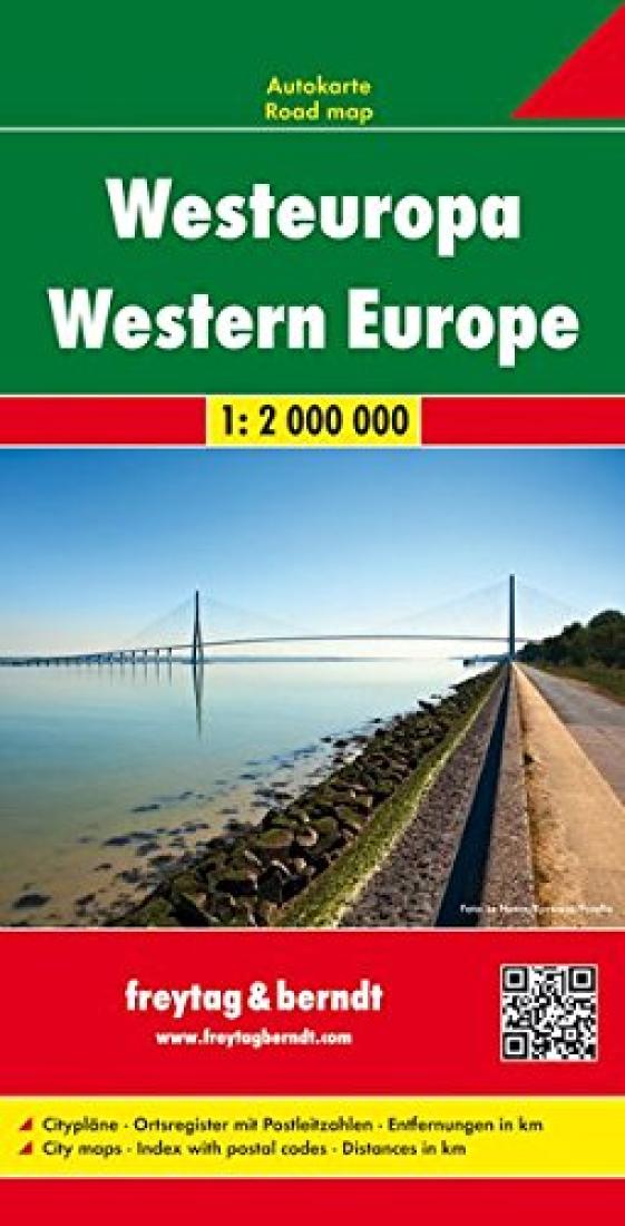 Westeuropa = Western Europe Travel Map