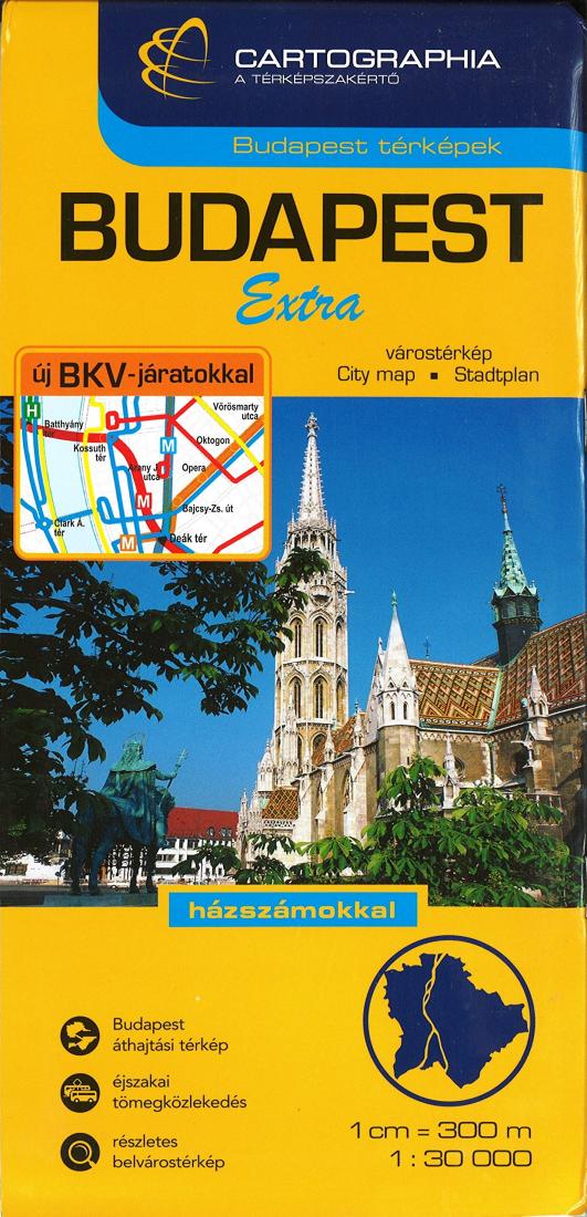 Budapest: Extra Travel Map