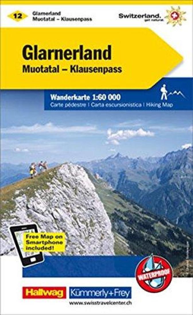 Glarnerland - Walensee: Switzerland Hiking Map #12