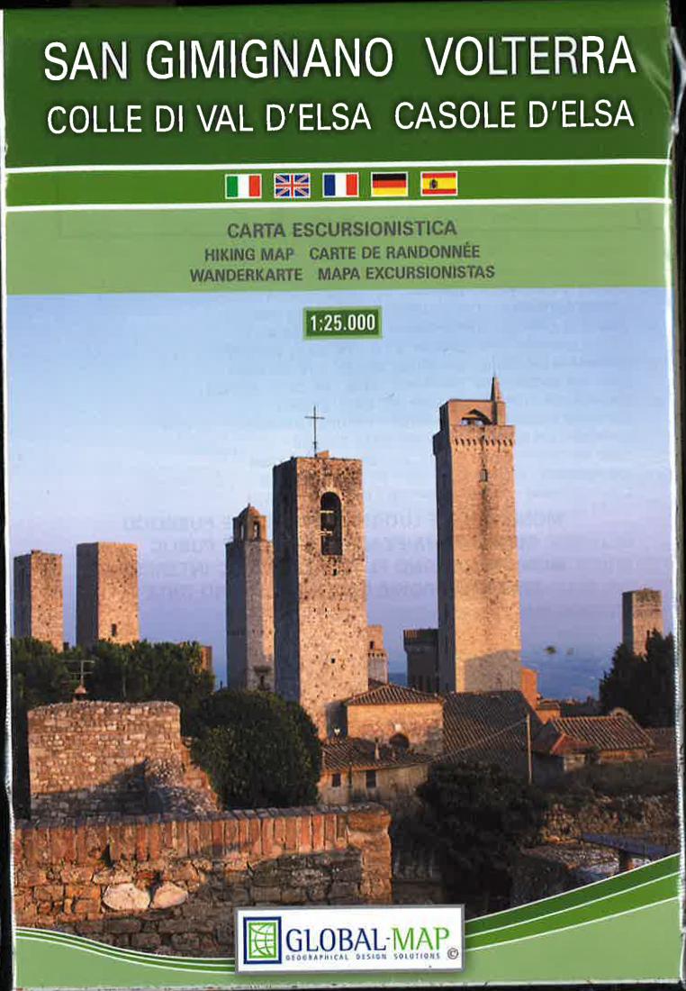 San Gimignano. Volterra, Colle Di Val D'Elsa, Casole D'Elsa: Carta Escursionistica