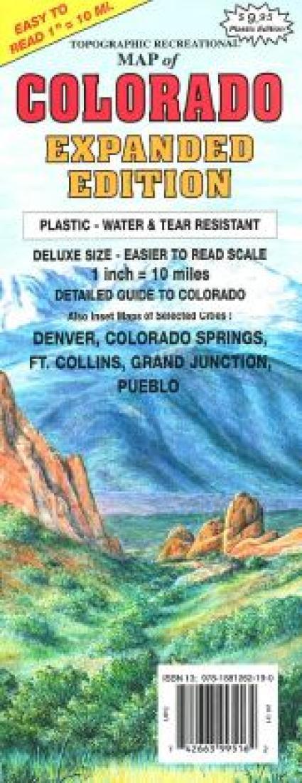 Topographical Map Of Colorado: Expanded Edition