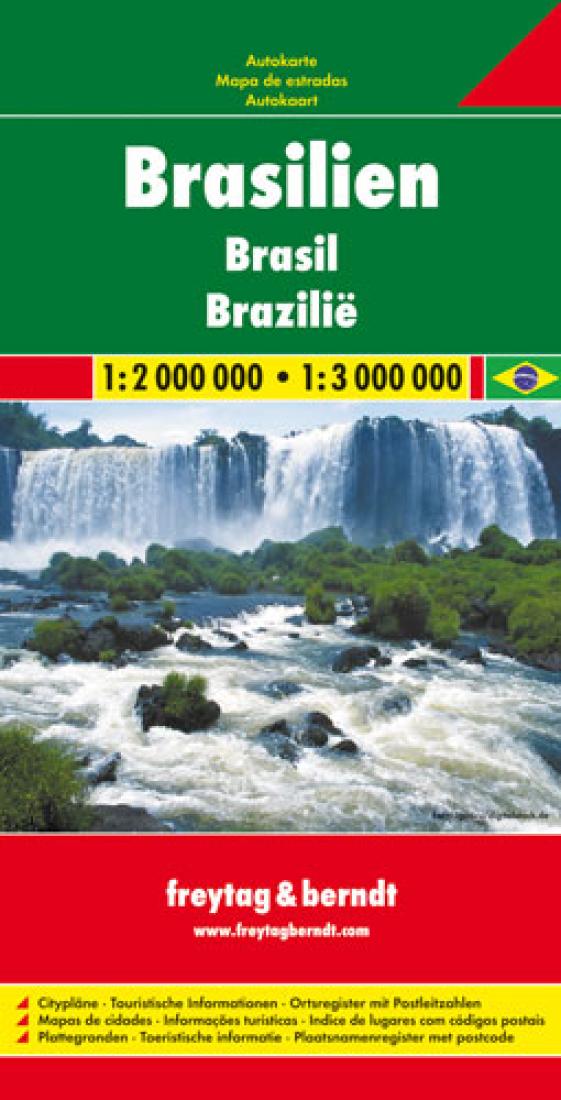 Brasilien = Brazilië Travel Map