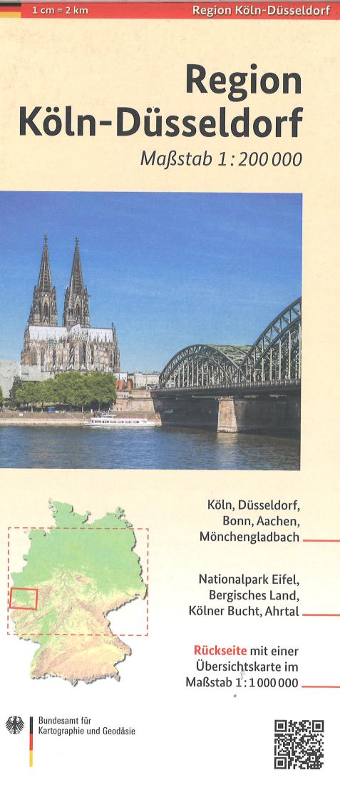 Köln-Düsseldorf Region Travel Map