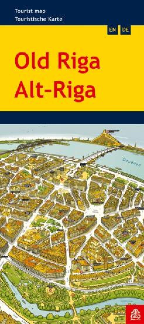 Old Riga: Tourist Map = Alt-Riga: Touristische Karte