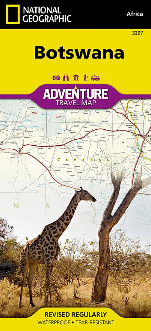 Botswana Adventure Map 3207