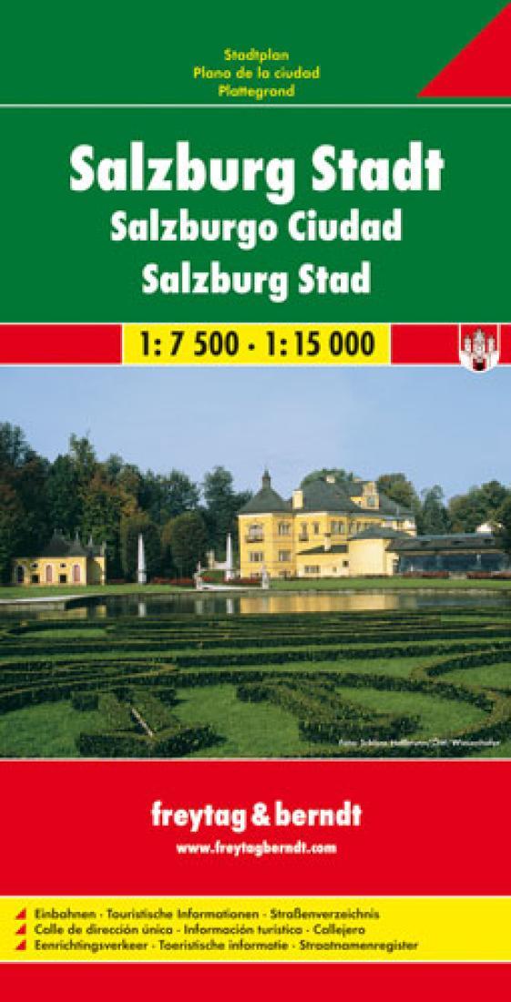 Salzburg City: City Map 1:7 500, 1:15 000