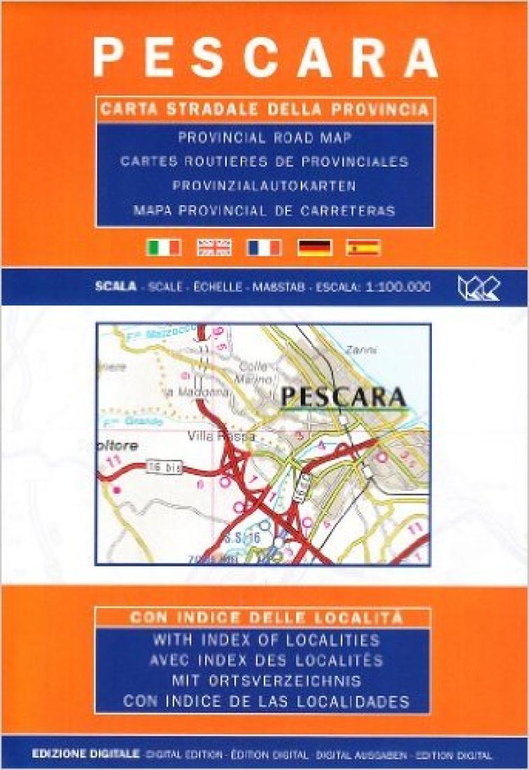 Pescara: Carta Stradale Della Provincia Road Map